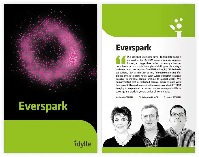 Everspark dstorm buffer microscopy